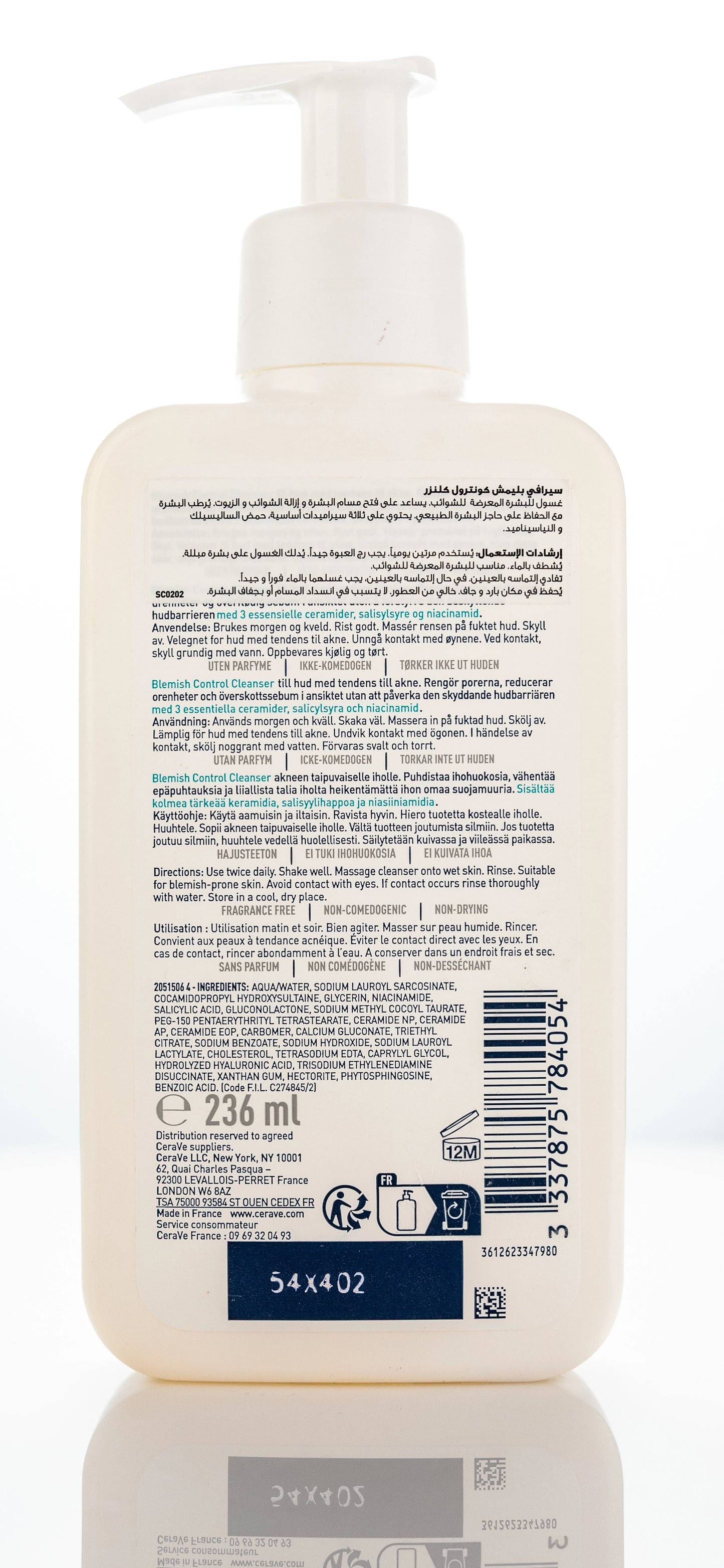 CeraVe Blemish Control Gel Cleanser 236 Ml