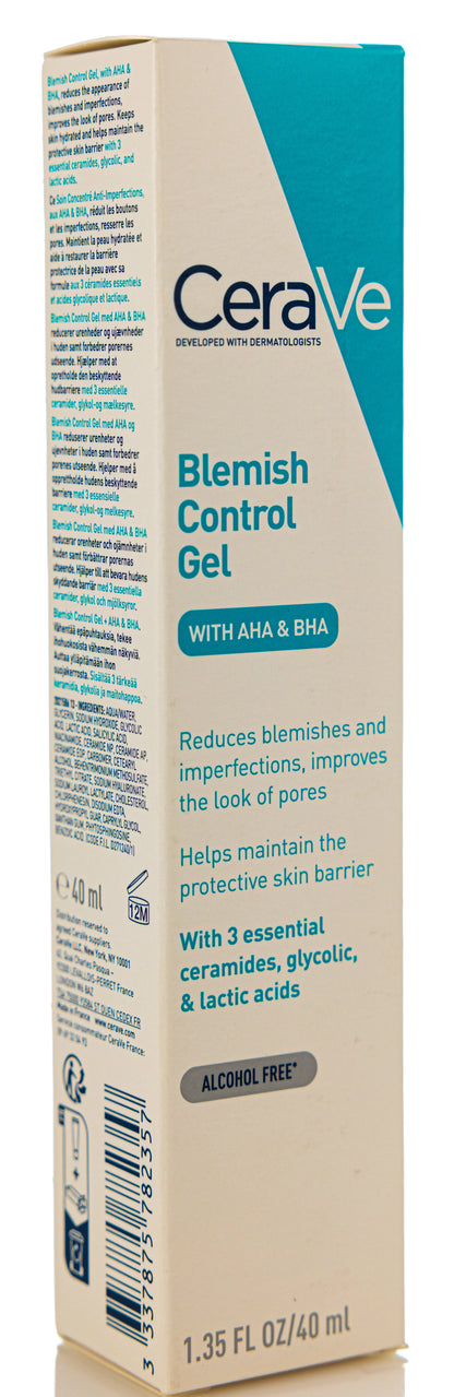 CeraVe Blemish Control Gel with AHA & BHA Gel 40 Ml