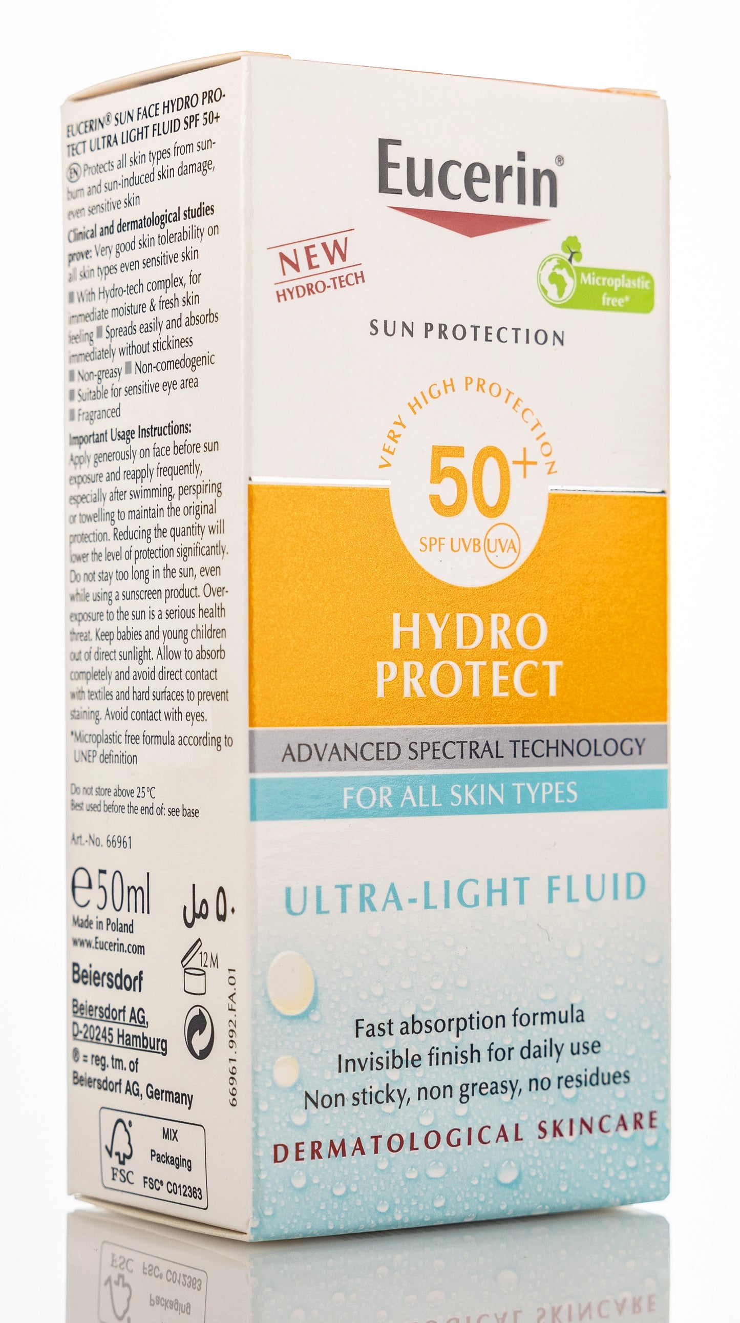 Eucerin Sun SPF 50+ Hydro Protect Ultra-Light Fluid 50 Ml