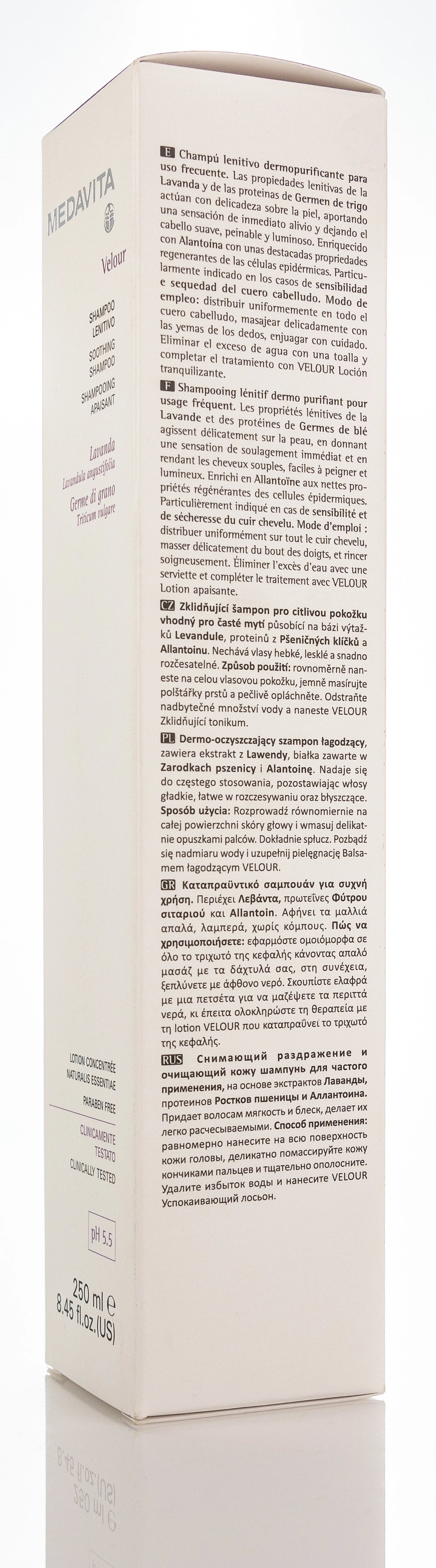 Medavita Velour Soothing shampoo 250 Ml