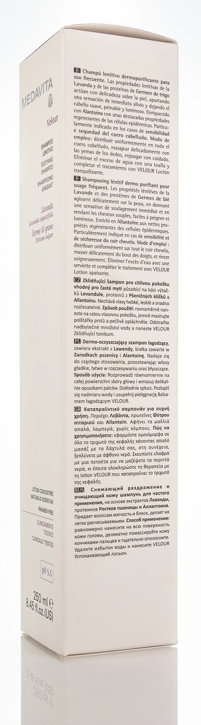 Medavita Velour Soothing shampoo 250 Ml