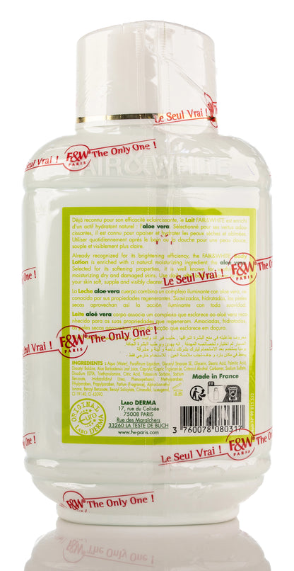 Fair And White Lait Aloe Vera Brightening and Moisturizing Body Lotion 485 Ml