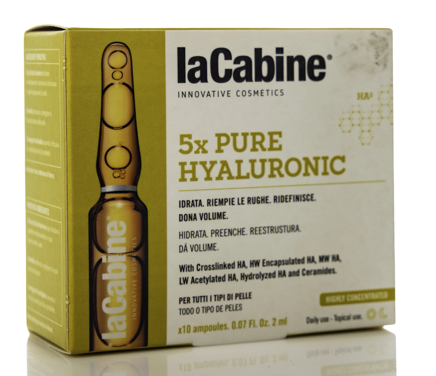 Lacabine 5Xpure Hyaluronic Ampule 10X2 Ml