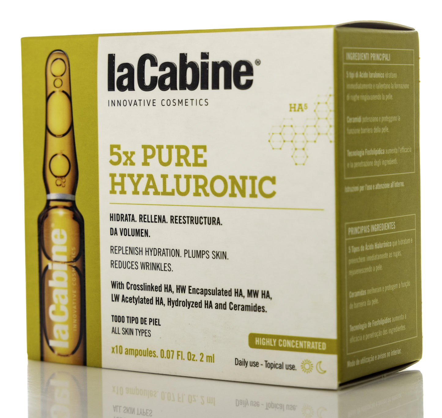 Lacabine 5Xpure Hyaluronic Ampule 10X2 Ml
