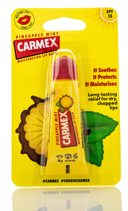 Carmex Pineapple Mint Moisturizing SPF 15 Lip Balm 10 Gm