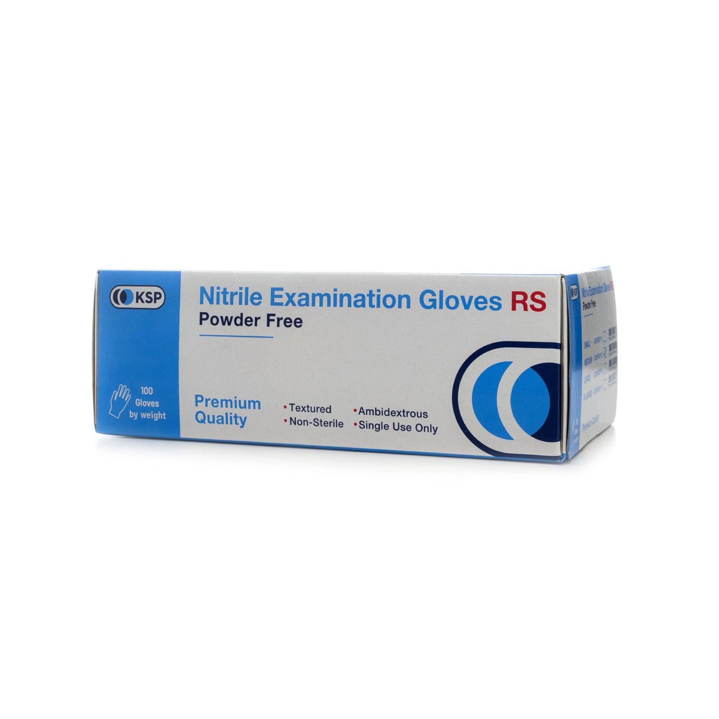 Ksp Nitrile Gloves Blue [Medium] 100 Pieces