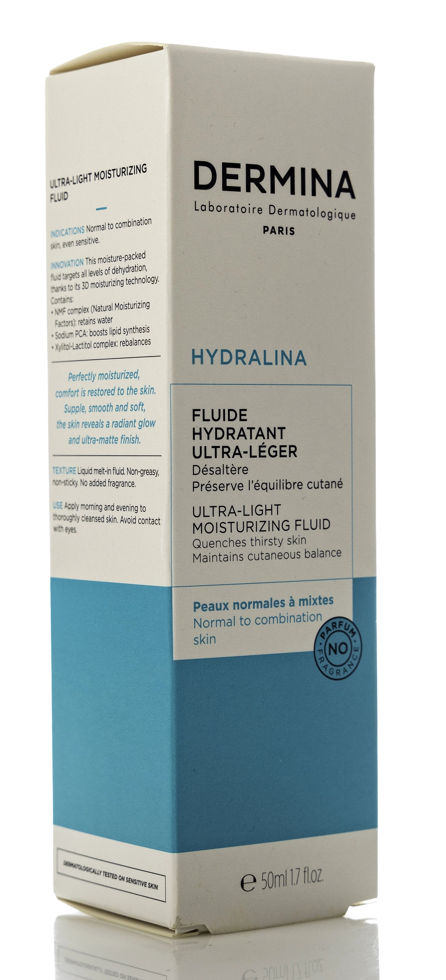 Dermina Hydralina Ultra Light Moisturizing Fluid 40 Ml