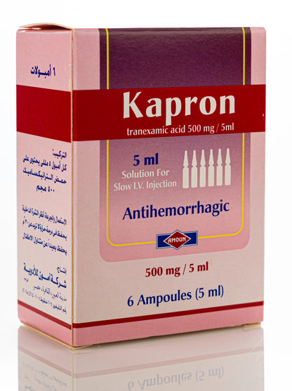 Kapron 500Mg/5Ml Injection 6 Ampoules