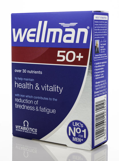 Vitabiotics Wellman 50+ 30 Tablets