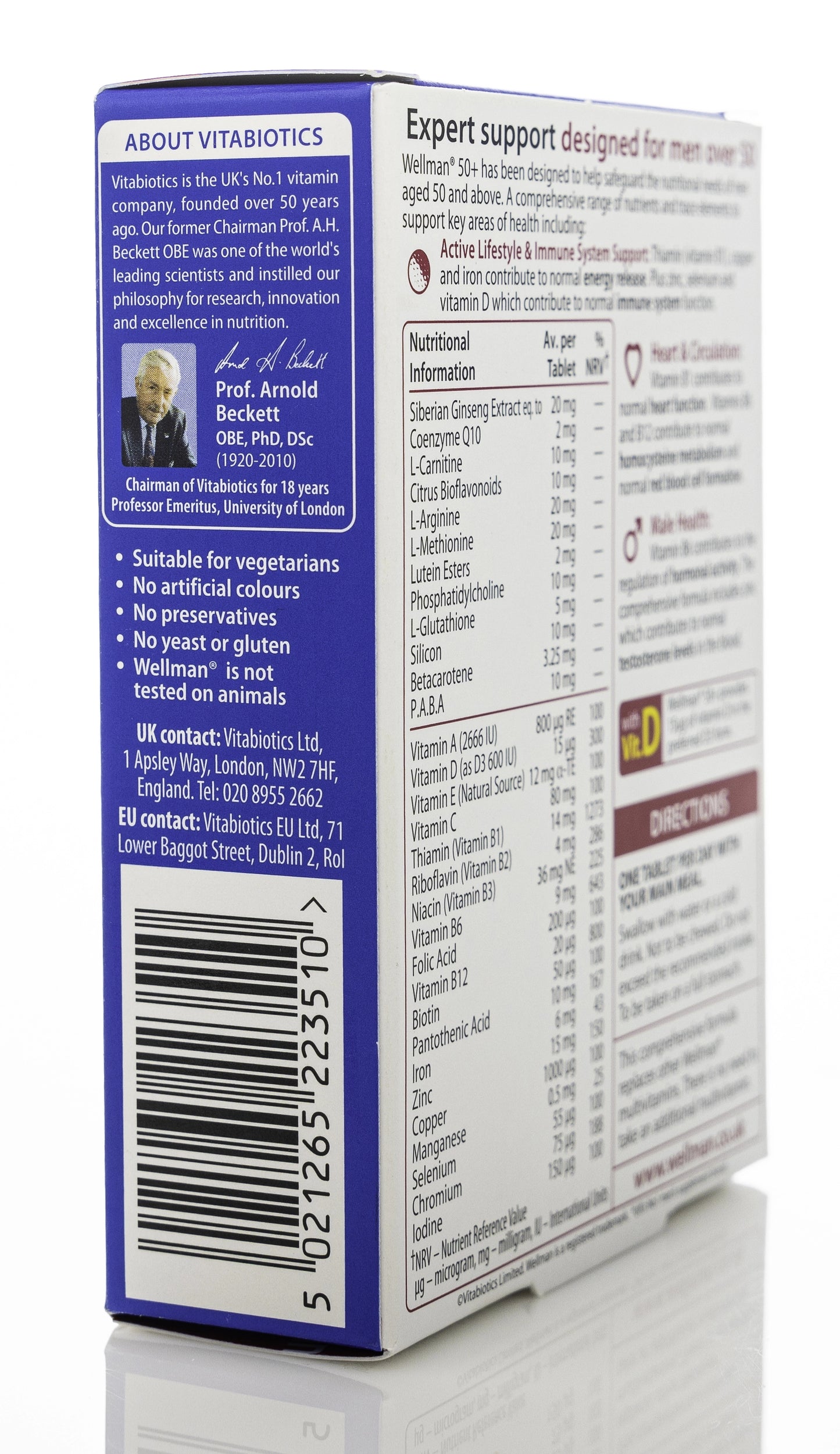 Vitabiotics Wellman 50+ 30 Tablets