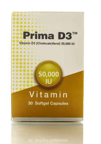 Prima Vitamin D3 50000 IU 30 Capsules