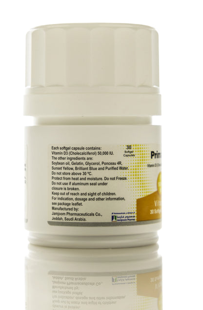 Prima Vitamin D3 50000 IU 30 Capsules