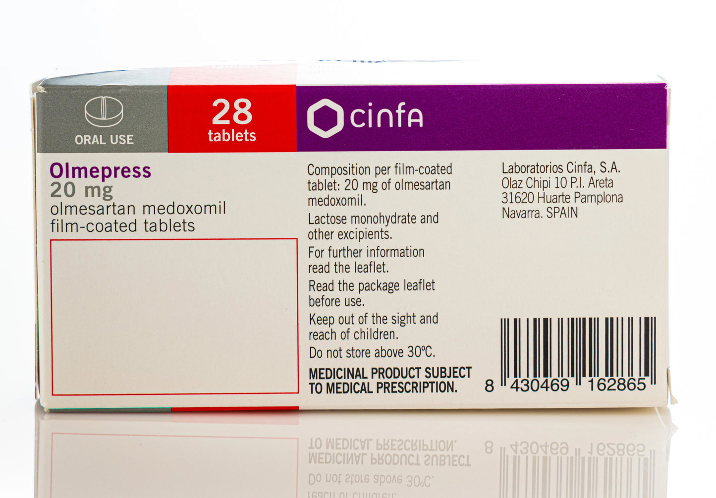 Olmepress 20Mg 28 Tablets