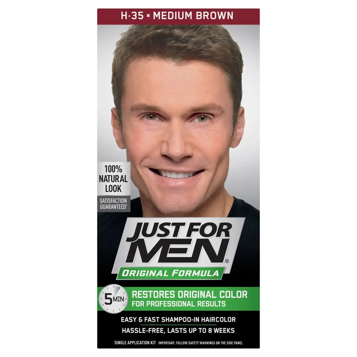 Just For Men Shampoo In Hair Colour Mid Brown