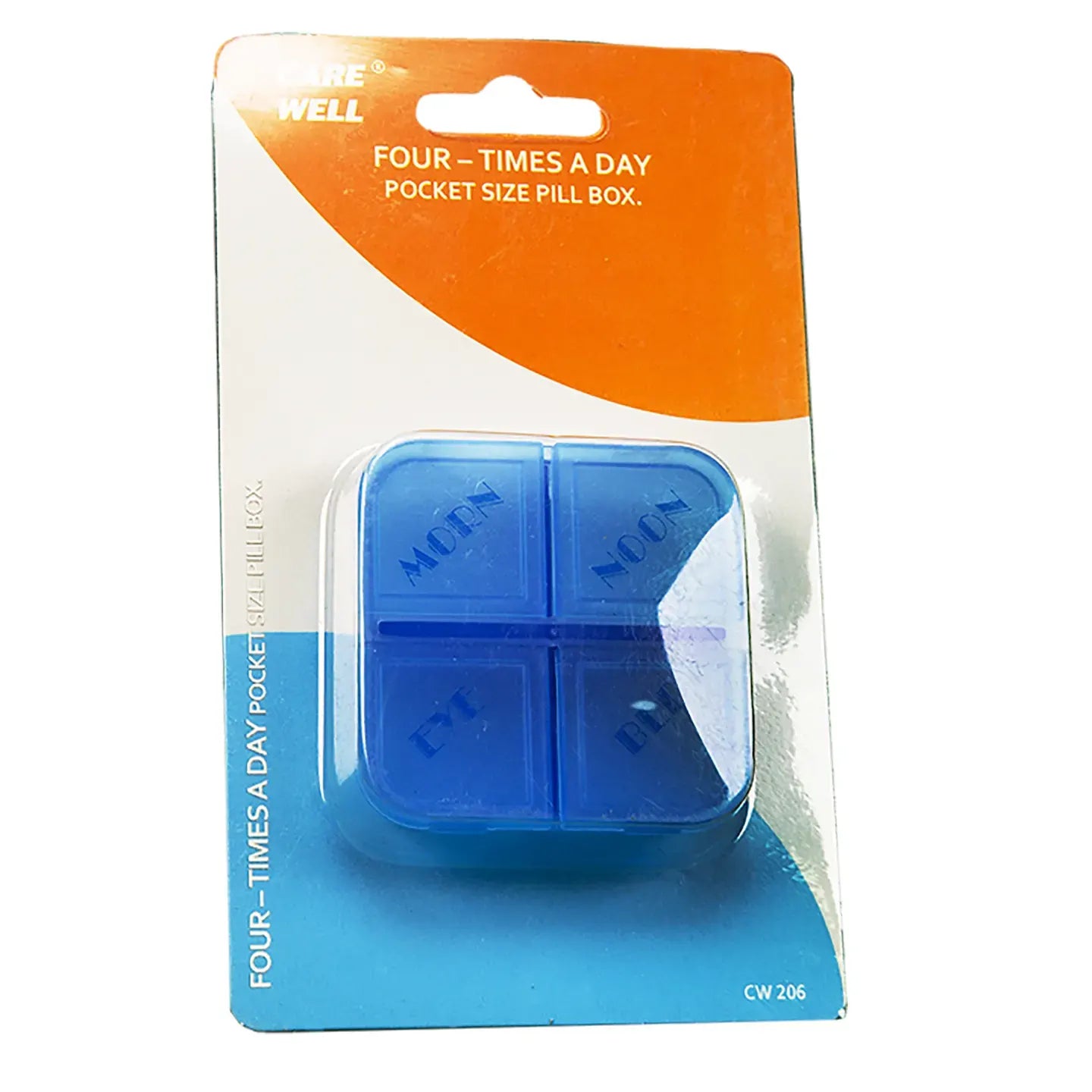 Care Well Four Times A Day Pocket Size Pill Box [206]
