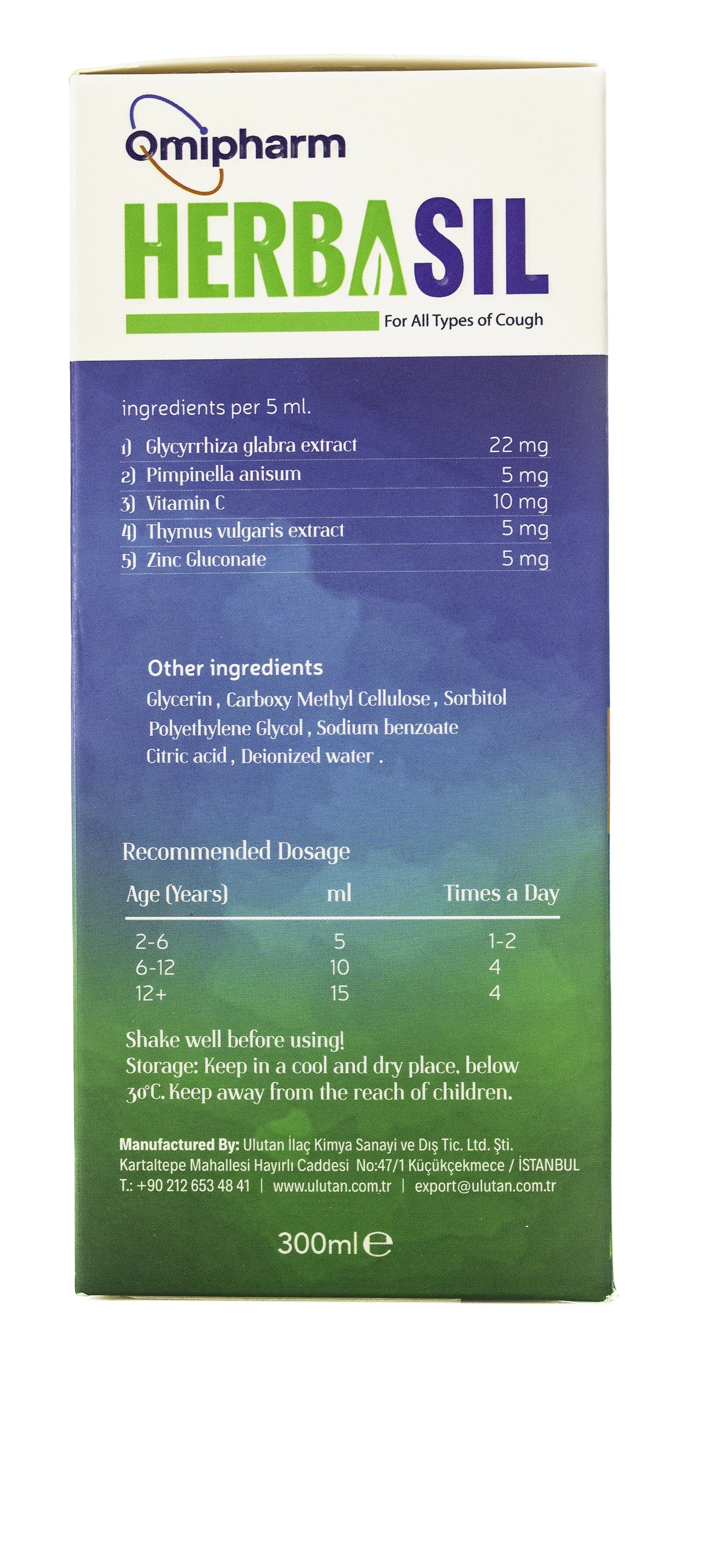 Herbasil Cough Syrup 300Ml
