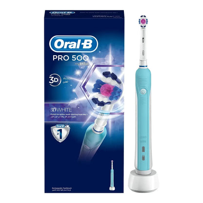 Oral-B Braun Pro 500 3D White Rechargable Toothbrush