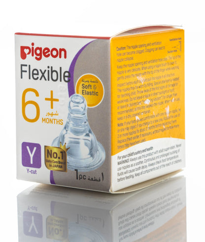 Pigeon Flexible Nipple Silicone [Y-cut] 6+ Months 1 Piece
