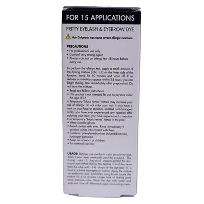Pritty Eyelash and Eyebrow Dye Black (15 Applications)