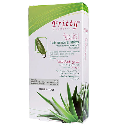 Pritty Facial Hair Remover Strip 6 Pieces