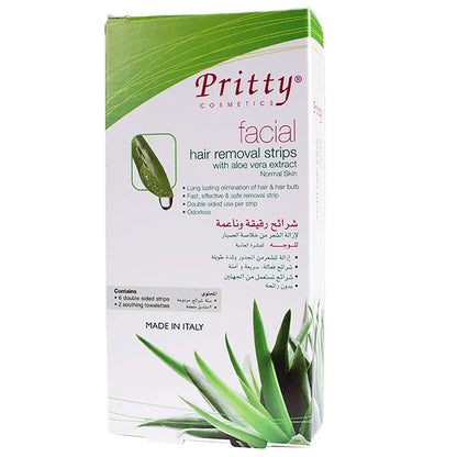 Pritty Facial Hair Remover Strip 6 Pieces