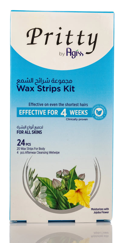 Pritty Wax Strips Kit For All Skin Types 24 Pieces