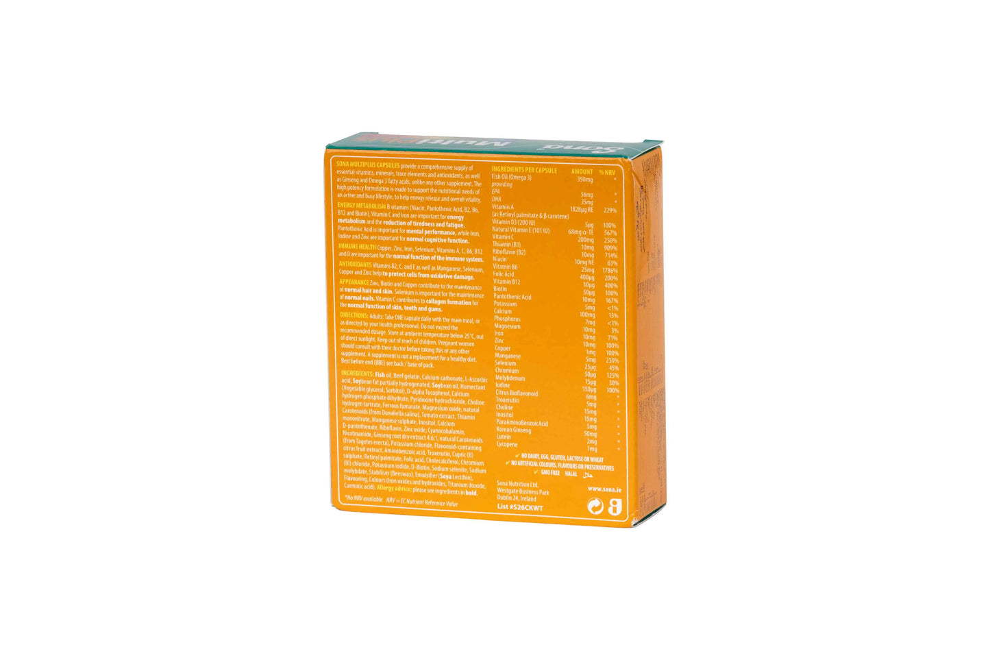 Sona Multiplus multivitamin &Mineral 30 Capsules