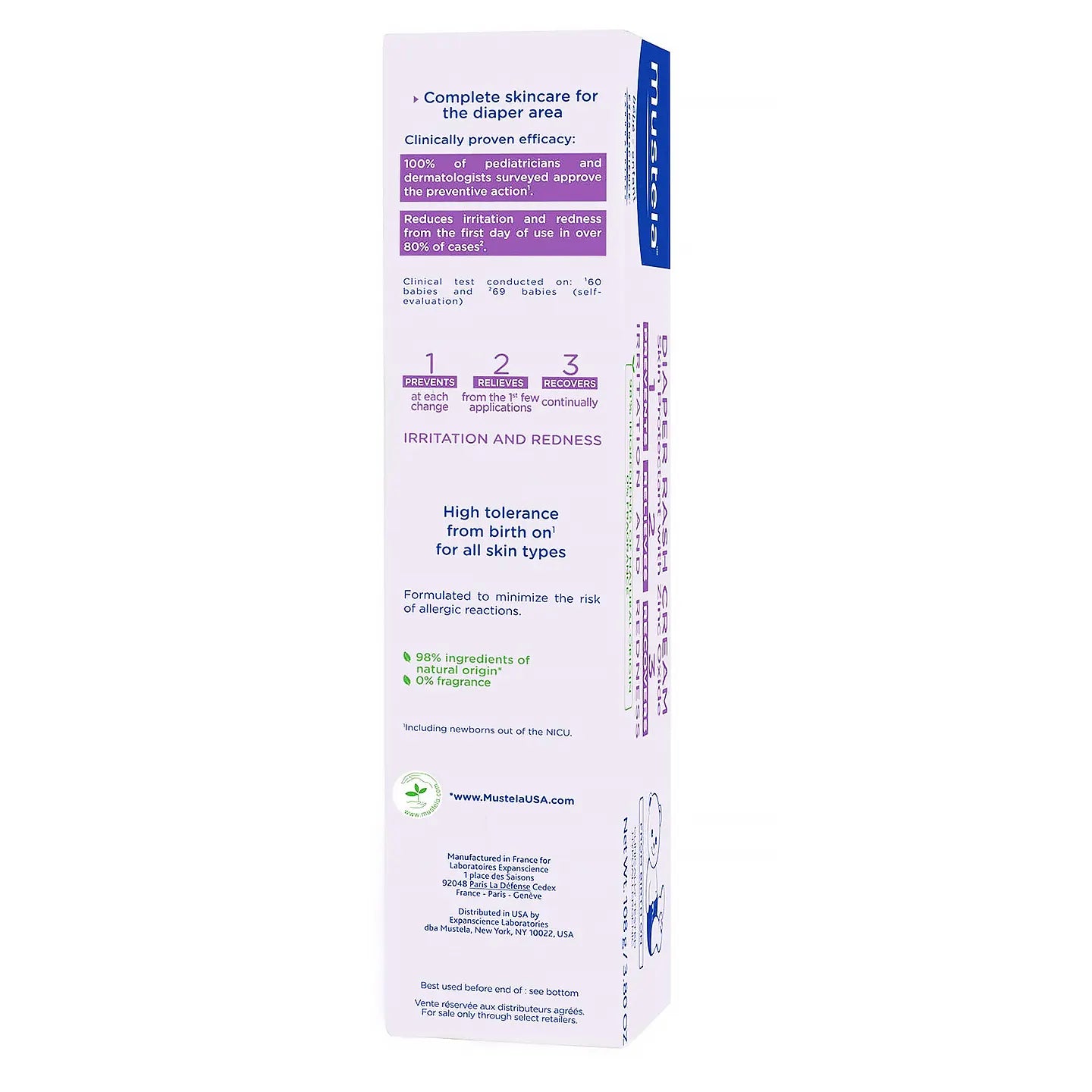 Mustela Vitamin Barrier Cream 100 Gm