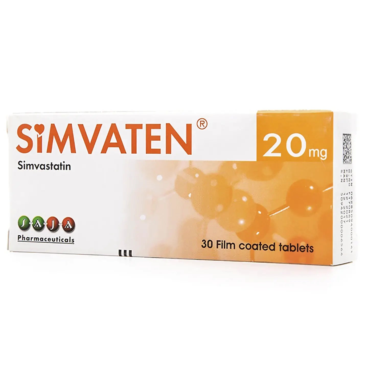 Simvaten 20Mg 30 Tablets