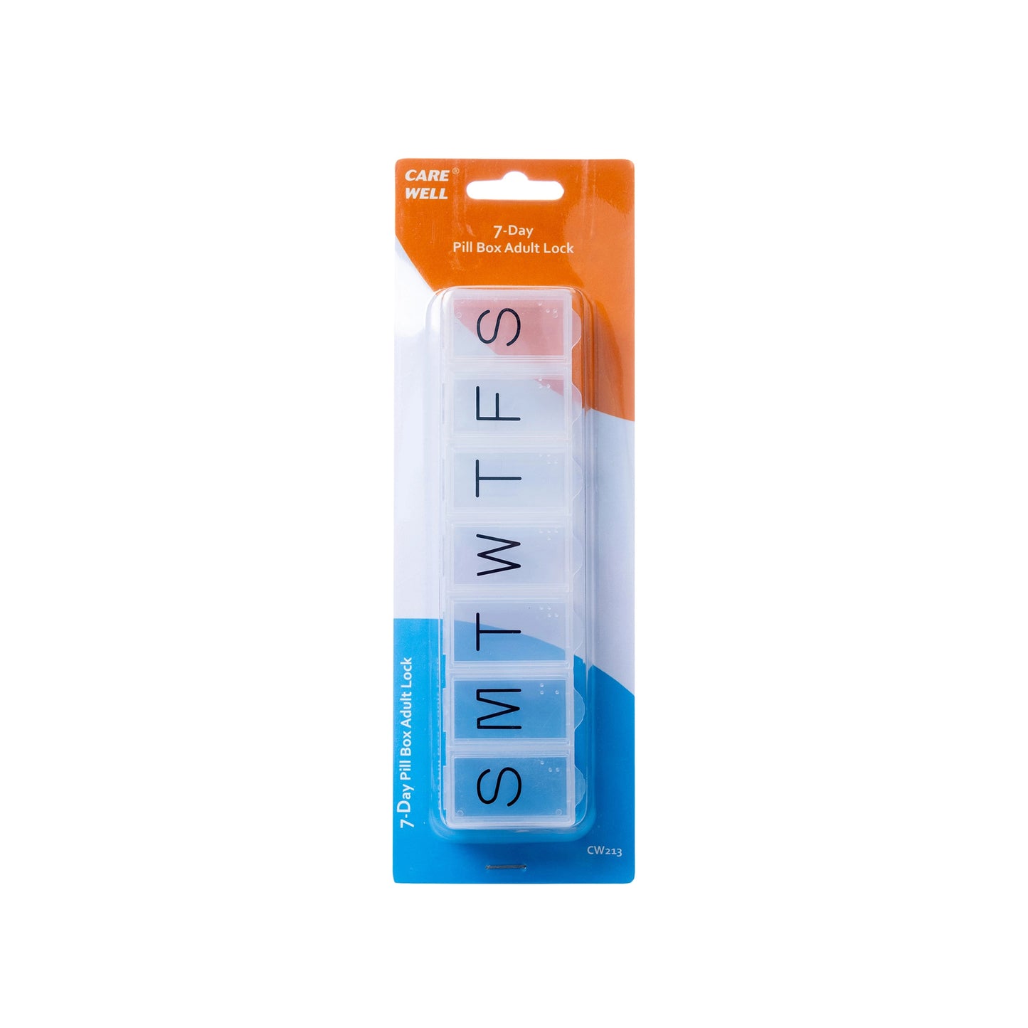 Care Well 7 Days Pill Box Adult Lock [213]
