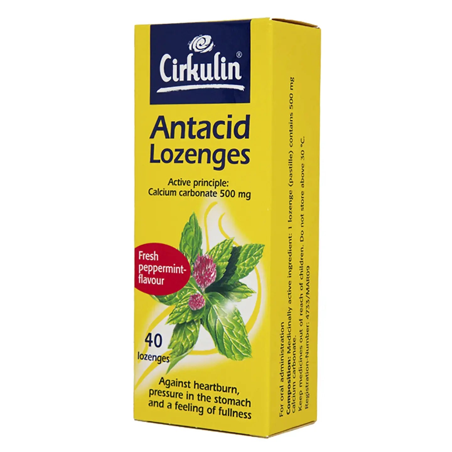 Cirkulin Antiacid Lozenges 500Mg 40 Pieces