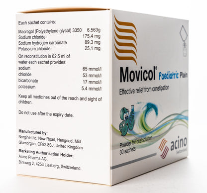 Movicol Pediatric Plain 30 Pieces