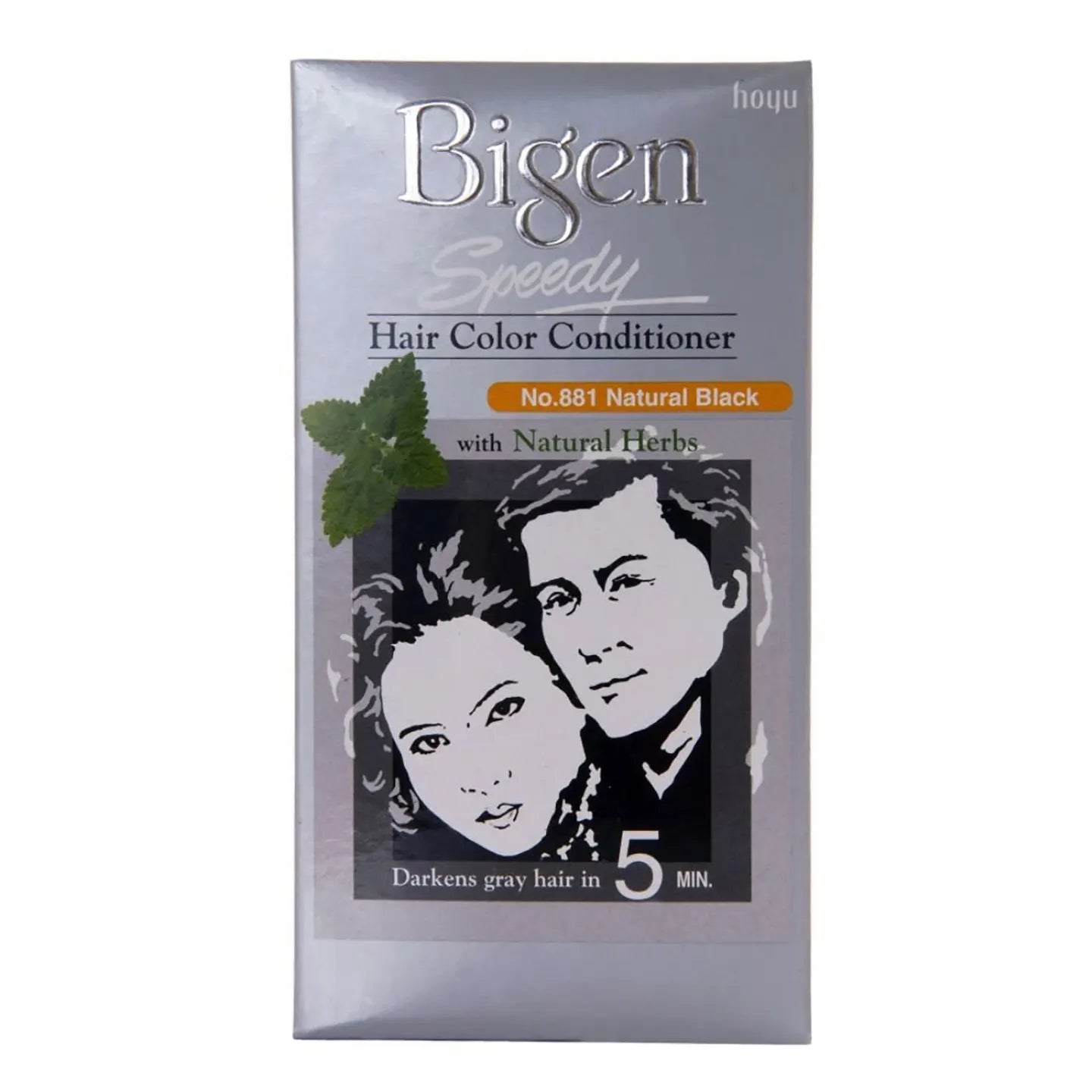 Bigen Speedy Hair Color  Conditioner Natural Black 881 Cream 40 G