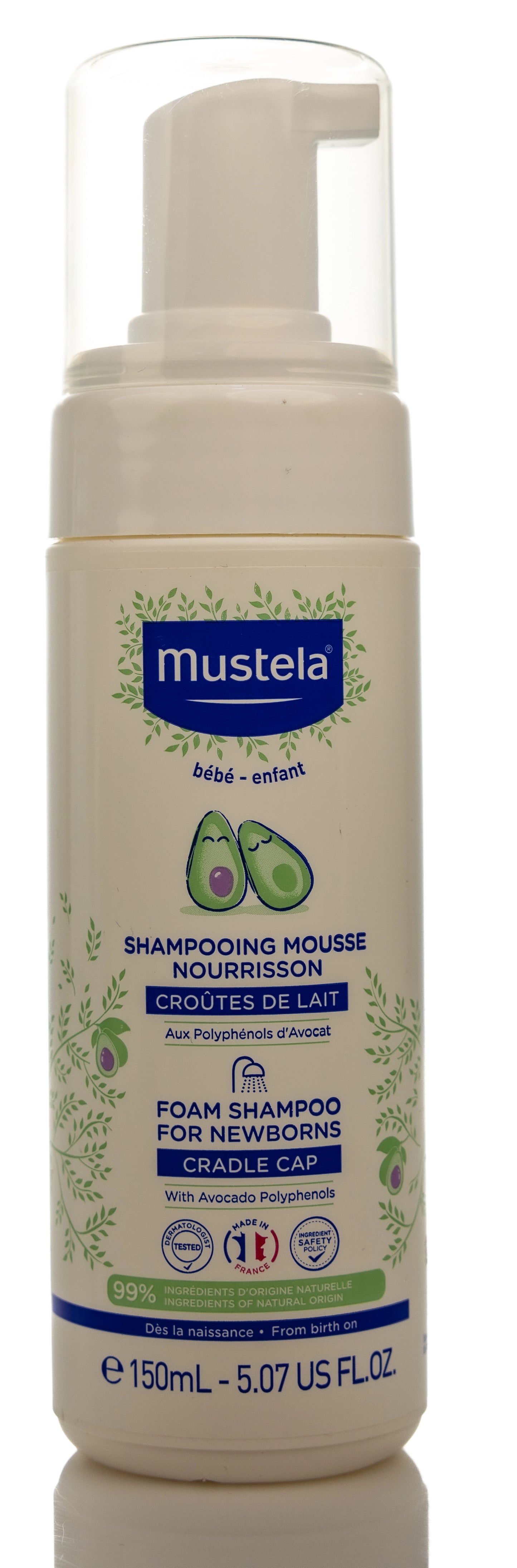 Mustela New Born Foam shampoo 150 Ml