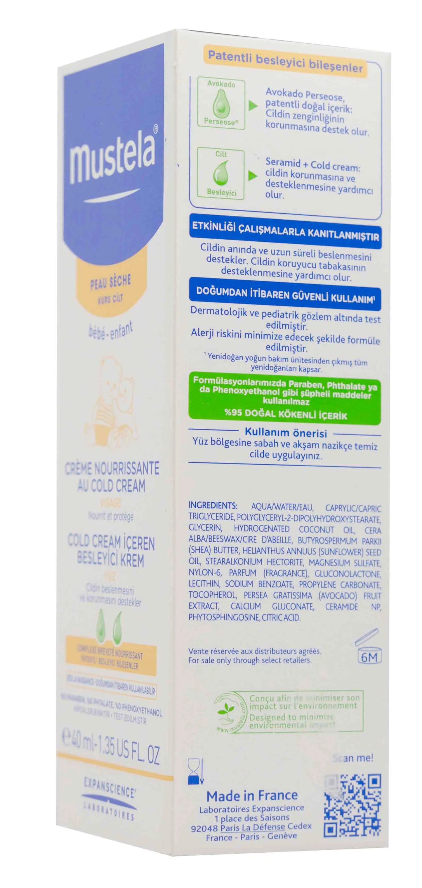 Mustela Nourish Cold Cream 40 Ml