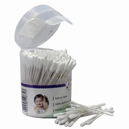 Pigeon Cotton Swabs Extra Thin Stem 0+M 200 pieces [8751]