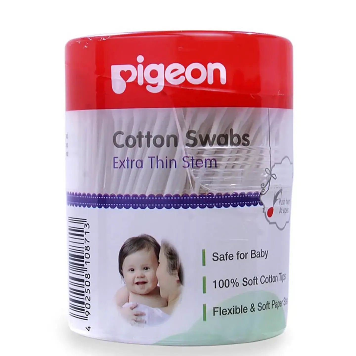 Pigeon Cotton Swabs Extra Thin Stem 0+M 200 pieces [8751]