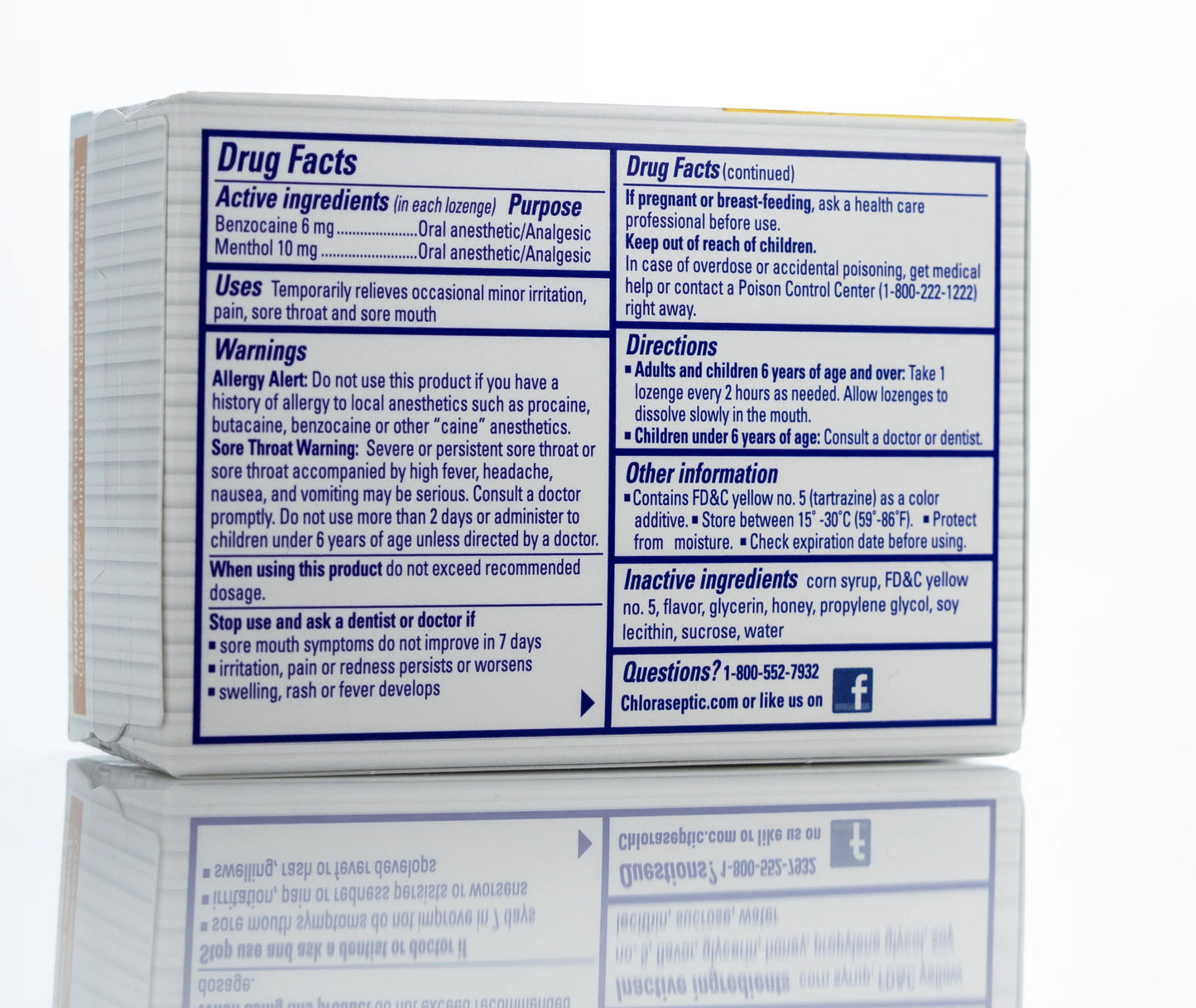 Chloraseptic Honey and Lemon 18 Lozenge