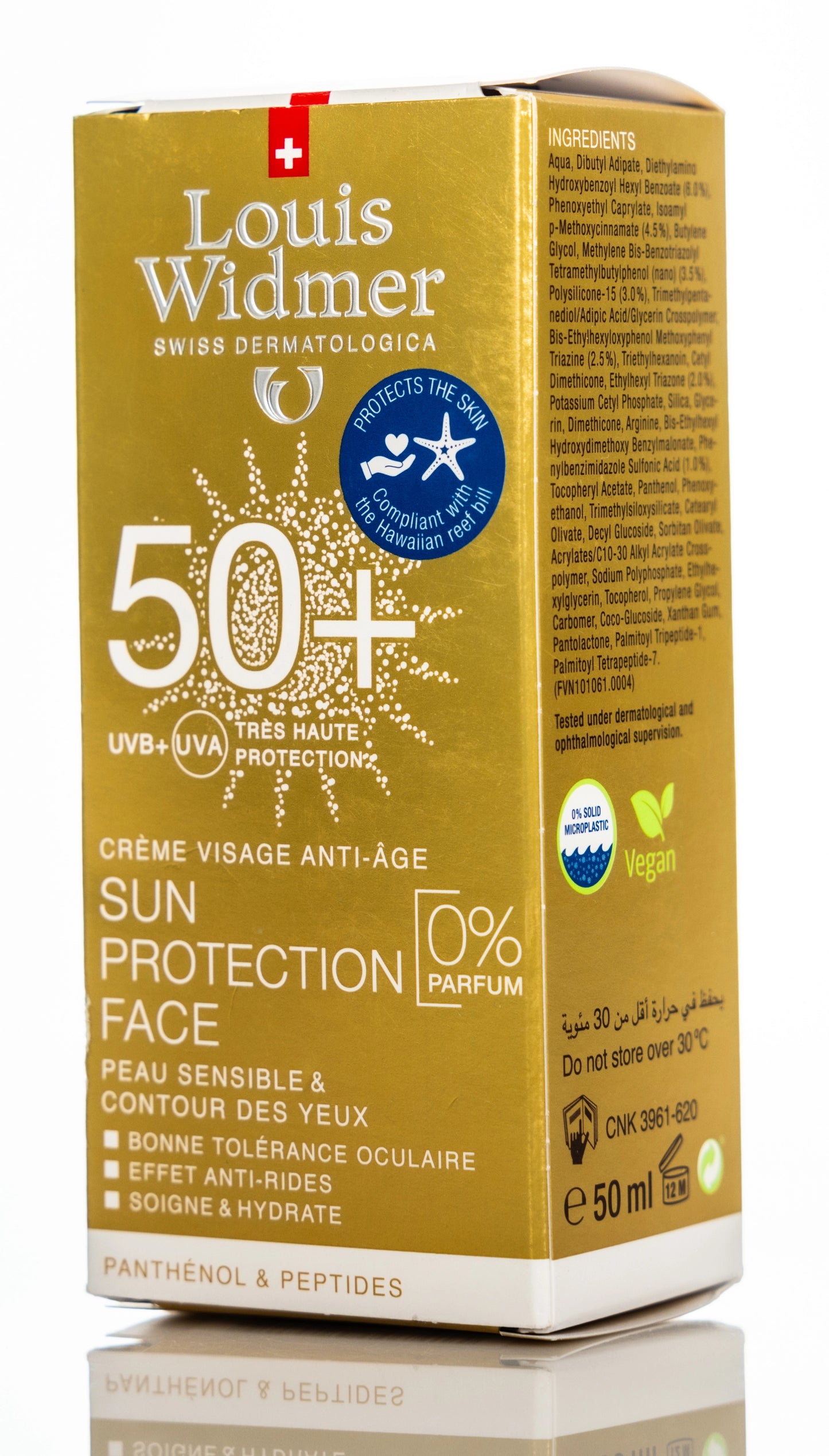 Louis Widmer  Sun Protect Face Spf 50+ Cream 50 Ml