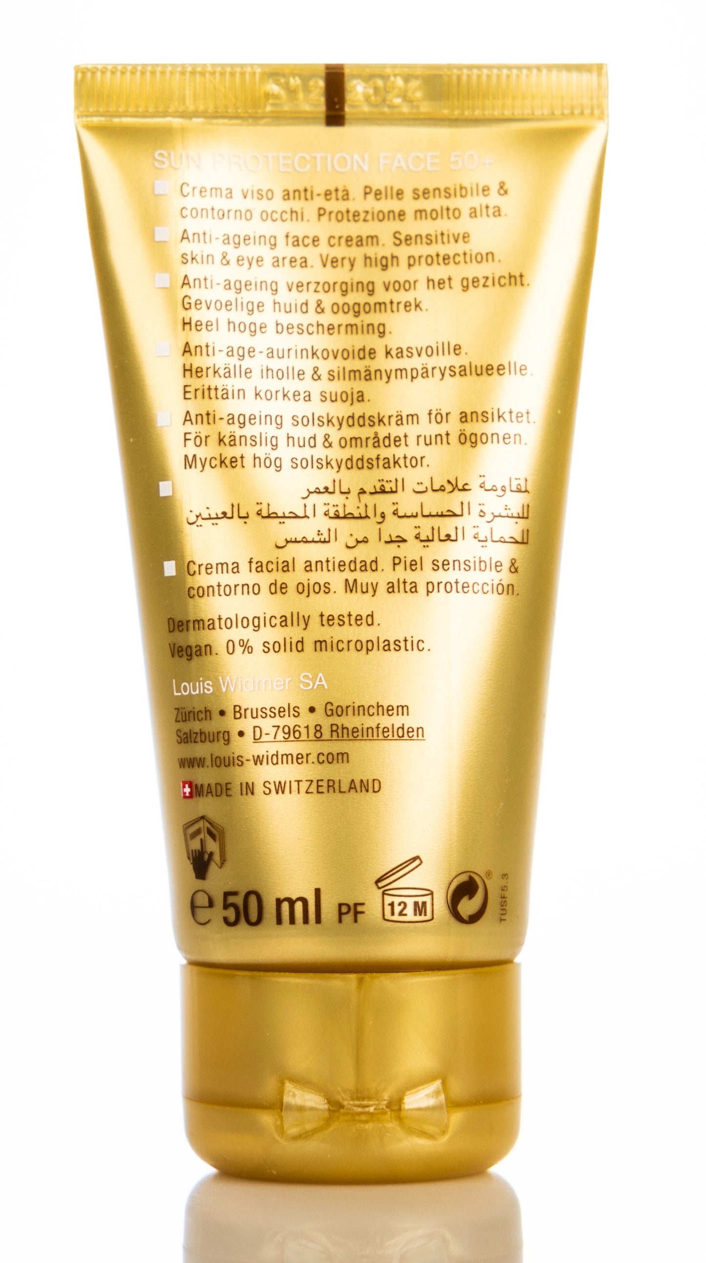 Louis Widmer  Sun Protect Face Spf 50+ Cream 50 Ml