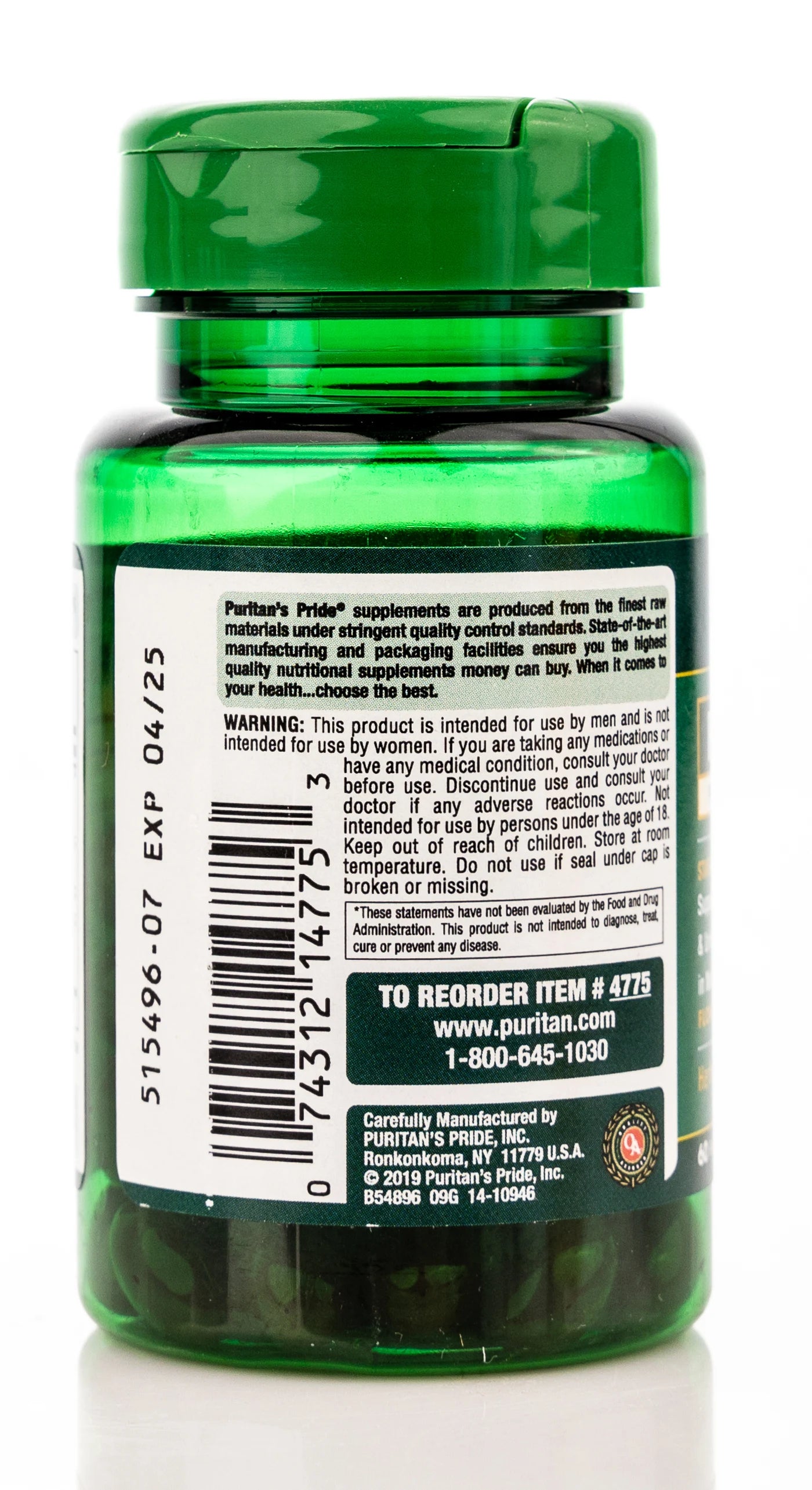 Puritan's Pride Prostene 60 Softgels