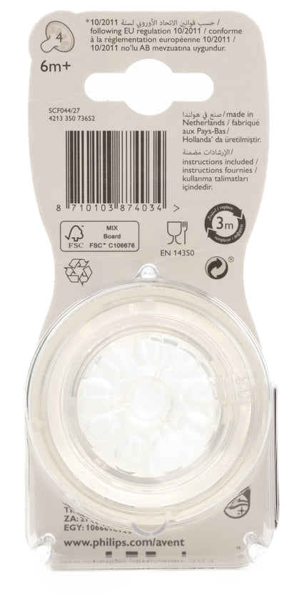 Avent [900] Classic+ Teats 3M+ 3 Holes  2 Pieces