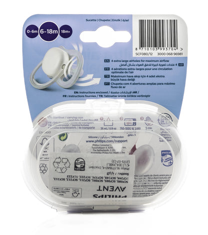 Avent [825] Ultra Air Animals Soother 6-18 M 2 Pieces