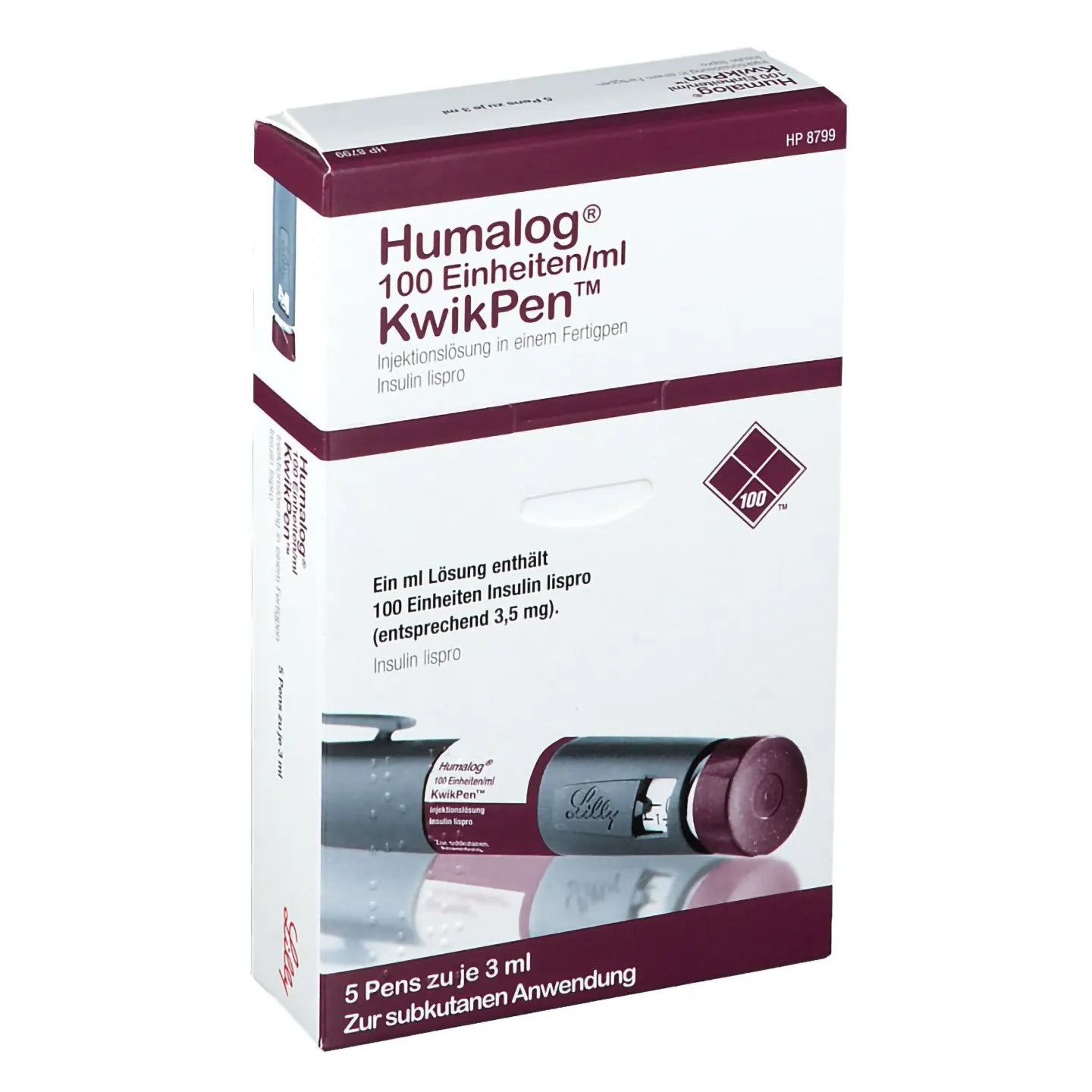 Humalog [100IU/Ml] KwikPen 5Pens/3ML