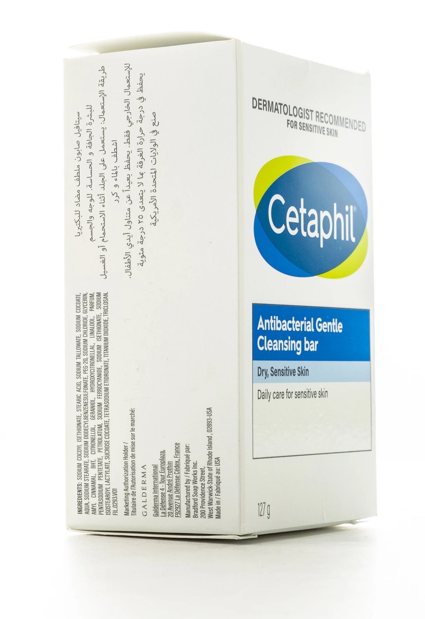 Cetaphil Antibacterial Gentle Cleansing Bar 127 Gm