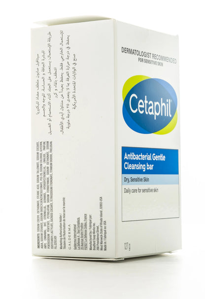 Cetaphil Antibacterial Gentle Cleansing Bar 127 Gm