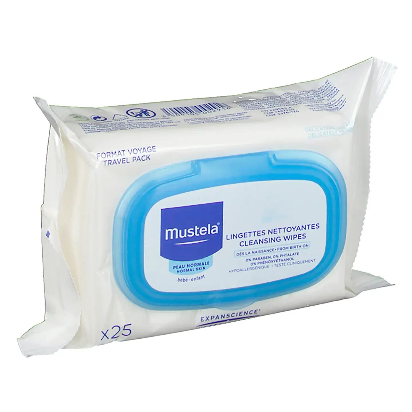 Mustela Facial Cleansing 25 Wipes