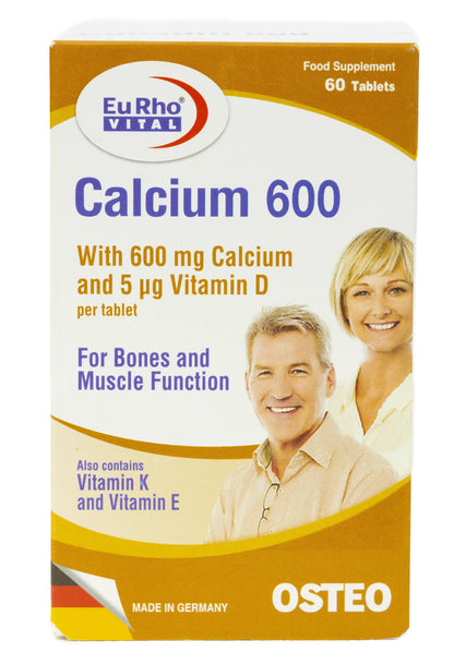 Eurho Vital Calcium 600 mg 60 Tablet