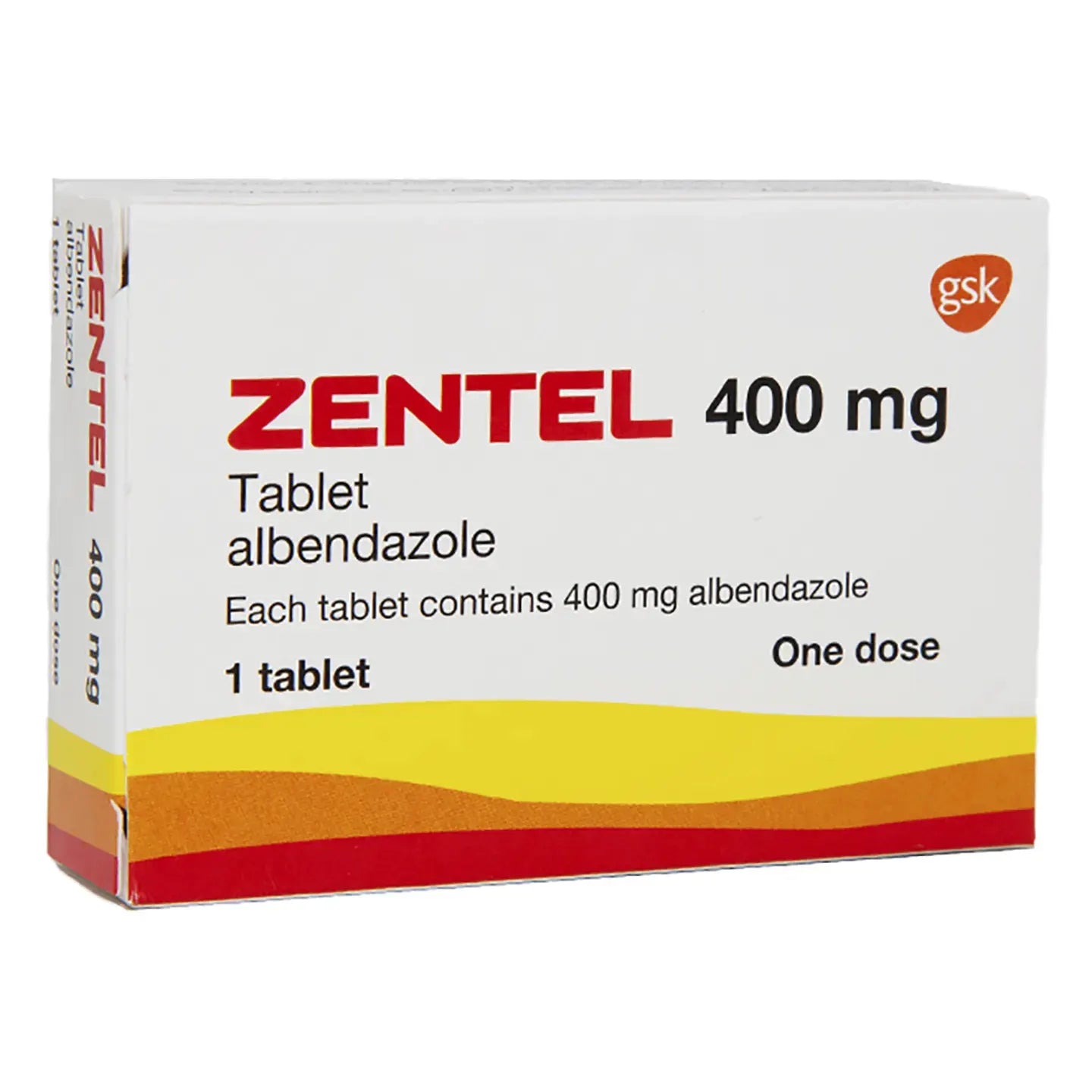Zentel 400Mg 1 Tablets