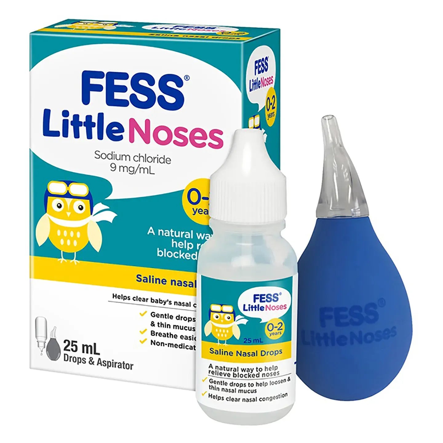 Fess Little Nose Drops 25Ml [with Aspirator]
